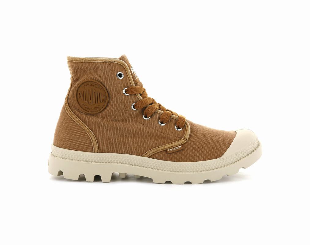 Palladium Pampa Hi Mens Boots Brown Australia [JKRCFM-650]